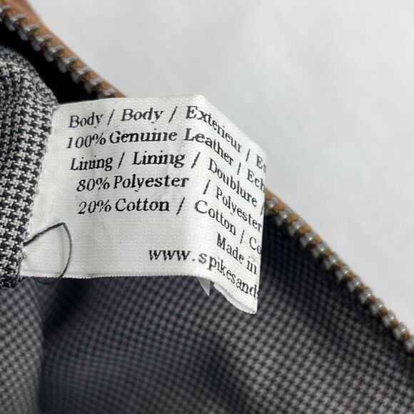 Spikes & Sparrow Handbag Crossbody 100% Leather Camel NEW (scuffs) - Picture 10 of 12